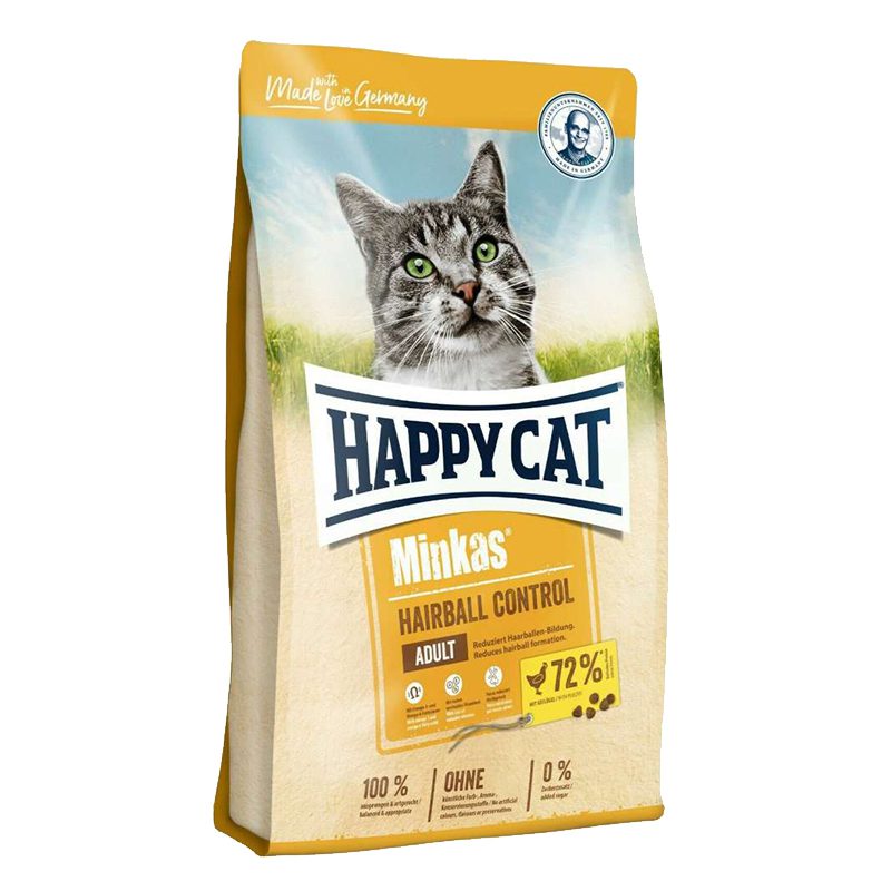 غذای خشک گربه بالغ هیربال هپی کت 10 کیلویی - minkas hairball happycat