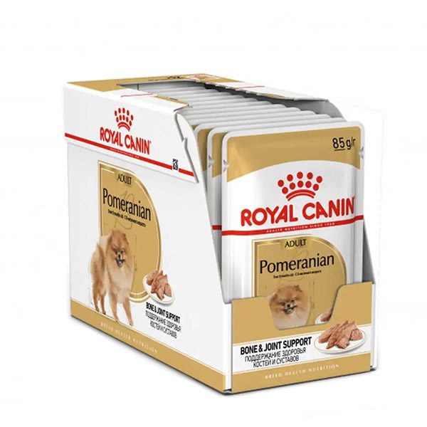 پوچ رویال کنین سگ بالغ پامرانین - pouch royal canin pomeranian adult